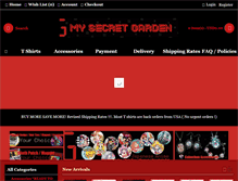 Tablet Screenshot of mysecretgarden-store.com